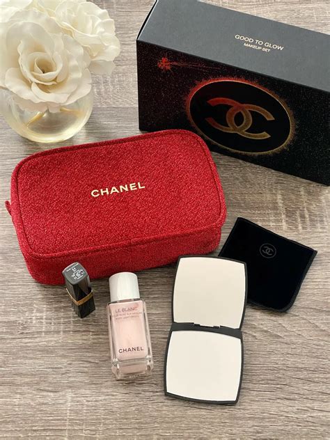 chanel good to glow makeup set|chanel gift sets.